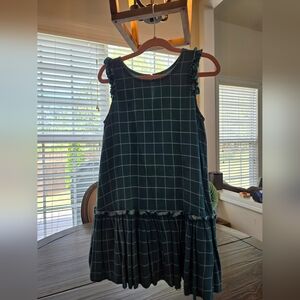 Girl's Peek Green Checker Tank dress/Tunic